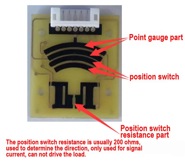 Substrate picture reference inside the potentiometer type Substrate picture reference inside the potentiometer type